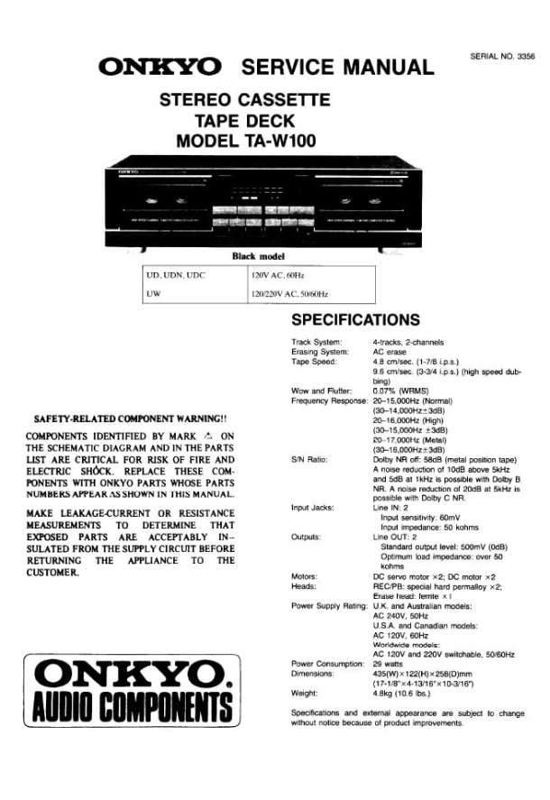 TA-W100